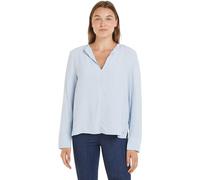 Tommy Hilfiger Blusa Donna Crepe Blouse Scollo a V, Blu (Breezy Blue), 42