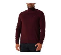 Tommy Hilfiger - Bordeaux Cashmere Roll Neck Sweater - -Knitwear -Uomo -Rosso -S