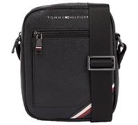 Tommy Hilfiger Borsa a Tracolla Uomo Central Reporter Media, Multicolore (Black), Taglia Unica