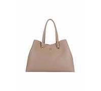 Tommy Hilfiger Borsa Donna TH Emblem Workbag con Zip, Marrone (Oat Milk), Taglia Unica