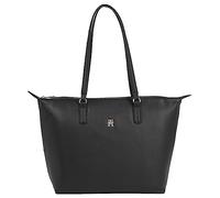 Tommy Hilfiger Borsa Tote Bag Donna Poppy Plus con Zip, Multicolore (Black), Onesize