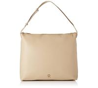 Tommy Hilfiger Borsa Tote Bag Donna TH Casual Hobo con Zip, Beige Taglia Unica