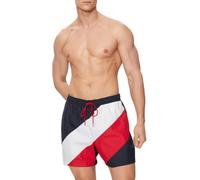 Tommy Hilfiger boxer mare colorblock con bandierina iconica blu M