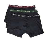 Tommy Hilfiger Boxer Uomo TH Confezione 3 Pezzi Elastico a Vista Cotone Elasticizzato Underwear Articolo UM0UM02324 Trunk 3P, 0UJ des Sky/Hunter/Deep, S - Waist cm 81-85 / Waist inch 32-33.5