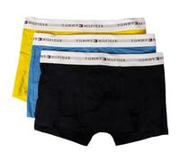 Tommy Hilfiger Boxer Uomo TH Confezione 3 Pezzi Elastico a Vista Cotone Elasticizzato Underwear Articolo UM0UM02761 Trunk 3P, 0XN Valley Yellow/Blue Spell/des Sky, L