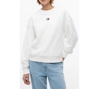 Tommy Hilfiger Boxy Badge Crew Ecru Taglia: L | Maglie a manica lunga Outlet | Donna | Marrone