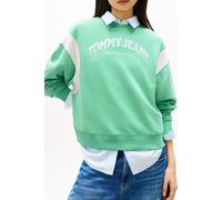Tommy Hilfiger Boxy Varsity Crew Tropical Tide Taglia: M | Maglioni a maglia Outlet | Donna