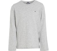 Tommy Hilfiger Boys Basic Cn Knit L/S Kb0Kb04141, Top in Maglia a Maniche Lunghe, Bambini e ragazzi, Grigio (Grey Heather), 92