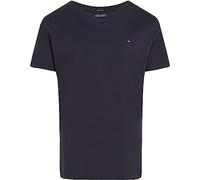 Tommy Hilfiger Boys Basic Vn Knit S/S Kb0Kb04142, Top in Maglia a Maniche Corte, Bambini e ragazzi, Blu (Sky Captain), 80