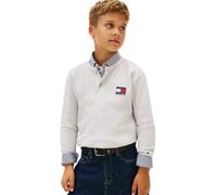 Tommy Hilfiger Boys Heritage Henley Waffle Tee LS KB0KB10166 Grey (Mid Grey Heather) 6 Years