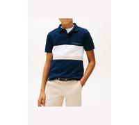 Tommy Hilfiger Mini Corp EMB Clrblock Polo SS KB0KB10383 Polo Bambino Blu (Dark Night Navy Colourblock), 6 Anni