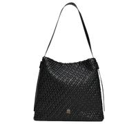 Tommy Hilfiger - Borsa a secchiello intrecciata con tracolla regolabile nera-Nero One Size