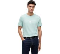 Tommy Hilfiger Brand Love Mono Stack Tee Mw0mw42365 Maglietta S/S, Green (Crushed Mint), XL Uomo