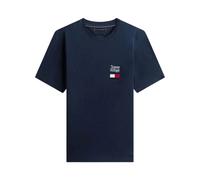 Tommy Hilfiger - Brand Love Text Stack Tee - - Tops - Uomo - Blu - XL