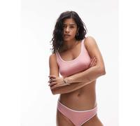 Tommy Hilfiger - Brassière del bikini rosa confetto L