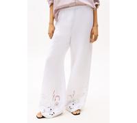 Tommy Hilfiger Broderie Anglaise Li Th Optic White Taglia: 42S | Pantaloni a zampa di elefante Outlet | Donna | Bianco