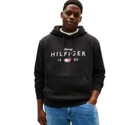 Tommy Hilfiger BT-BRNDLOVE Big Hilfiger Hoody-B MW0MW42997 Pullover con Cappuccio, Nero, 5XL Plus, Nero (Nero), 5XL Plus