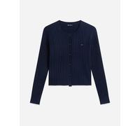 Tommy Hilfiger Cable W - Cardigan - Donna - Blu Navy S
