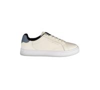 Tommy Hilfiger Beige Leather Women Sneaker - EU36/US6
