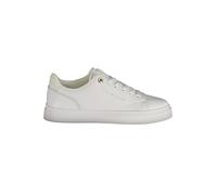 Tommy Hilfiger Donna TH Feminine Cupsole Pelle FW0FW09105 Low Top, Bianco (Bianco), 38