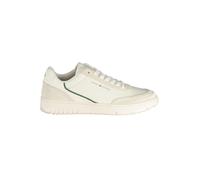 Tommy Hilfiger TH Basket Core Leather Suede Mix Fm0fm05881, Basso Top Uomo, Beige (Ecru/Street Green), 42 EU