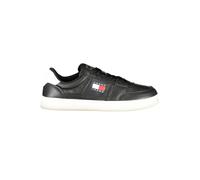 Tommy Jeans Uomo Sneakers con Suola Preformata The Greenwich New in Pelle, Nero (Black), 40