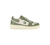 Tommy Hilfiger Green Leather Men Sneaker - EU43/US10