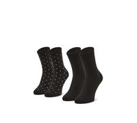 Tommy Hilfiger Classic, Calzini Donna, Nero 493, 35-38 (Pacco da 2)