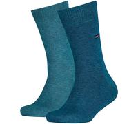 Tommy Hilfiger Clssc Sock 391334 Calzini, Blu (Jeans), 23-26 Unisex - Bambini e ragazzi (Pacco da 2)