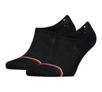 Tommy Hilfiger Footie, Calzini Unisex - Adulto, Nero, 39-42