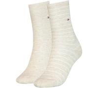Tommy Hilfiger Classic, Calzini Donna, Beige 494, 35-38 (Pacco da 2)