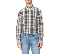 Tommy Hilfiger Camicia a Quadri in Popeline Grande, Iron Grey/Multi, S Uomo