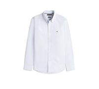 Tommy Hilfiger Camicia da Uomo Flex Poplin Fake Solid RF MW0MW41711 Camicia L/S, Blu, XL, Blu (Bold Blue), XL