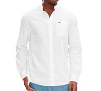 Tommy Hilfiger Camicia Bianca Uomo TJM Linen, bianco, M