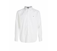 Tommy Hilfiger Core Flex Popeline Solid RF Camicia Mw0mw39988 L/S, White (White), M Uomo