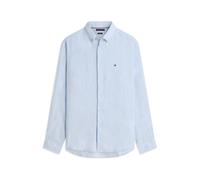 Tommy Hilfiger - Camicia in Puro Lino Lavato - - Shirts - Uomo - Blu - L