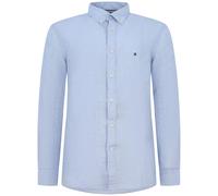 Tommy Hilfiger - Washed Pure Linen Shirt- Sky Blue - Mw0Mw41530-C10 - - Shirts - Uomo - Blu - M