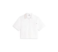 Tommy Hilfiger Camicie da Donna Ess Popeline SS WW0WW48899, Bianco, M