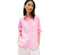 Tommy Hilfiger Camicia da Donna Ess Linen Relaxed LS WW0WW44679, Rosa, 40