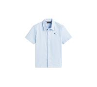 Tommy Hilfiger Bambino Camicia Stretch Oxford Maniche Corte, Blu (Sweet Blue), 6 Anni