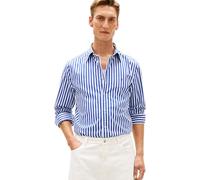 Tommy Hilfiger Camicia da Uomo Flex Popeline Classic STP RF MW0MW42440 S/S, Blu, M