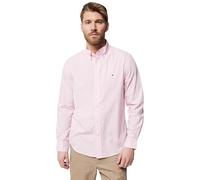 Tommy Hilfiger Camicia da Uomo Flex Poplin Micro Gingham MW0MW40457 L/S, Rosa, M, Rosa (Rosa Classico/a Quadri), M