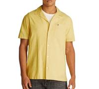Tommy Hilfiger Camicia da uomo giallo Linen Blend Camp-Aruba, giallo, M