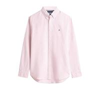Tommy Hilfiger Camicia da Uomo Heritage Oxford Stripe RF MW0MW36238 L/S, Rosso, S, Rosso (Rosso Medio/Bianco), S