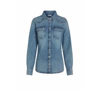 Tommy Hilfiger Donna Camicia in Jeans Slim Shirt Sam in Cotone, Blu (Sam), 44