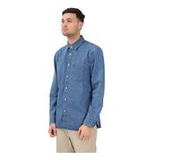 Tommy Hilfiger - Camicia di jeans regular fit con ricamo bandiera - - Shirts - Uomo - Blu - L