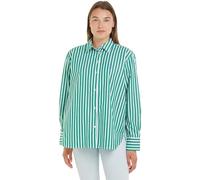 Tommy Hilfiger Camicia Donna Maniche Lunghe, Verde (Bold Stp/ Olympic Green), 36