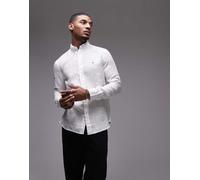 Tommy Hilfiger - Camicia in lino bianca-Bianco XS