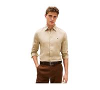 Camicia in lino Beige M Tinta unita