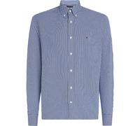 Tommy Hilfiger - Camicia in Poplin a Quadrettini - - Shirts - Uomo - Blu - M